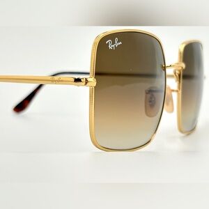 Ray-Ban RB1971 Gold and Brown Gradient Lens. Women's Fashion Sunglasses w- Case